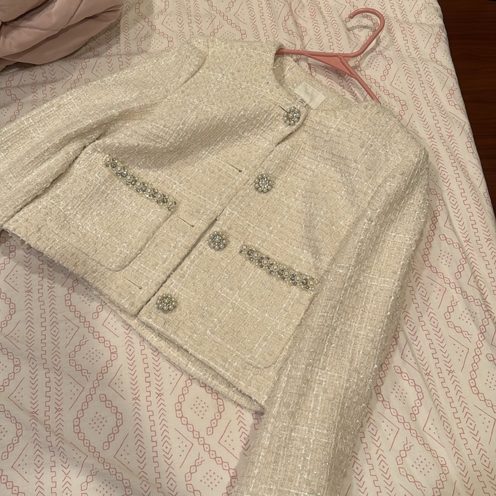 H&M Tweed Cropped Jacket - Picture 4 of 5
